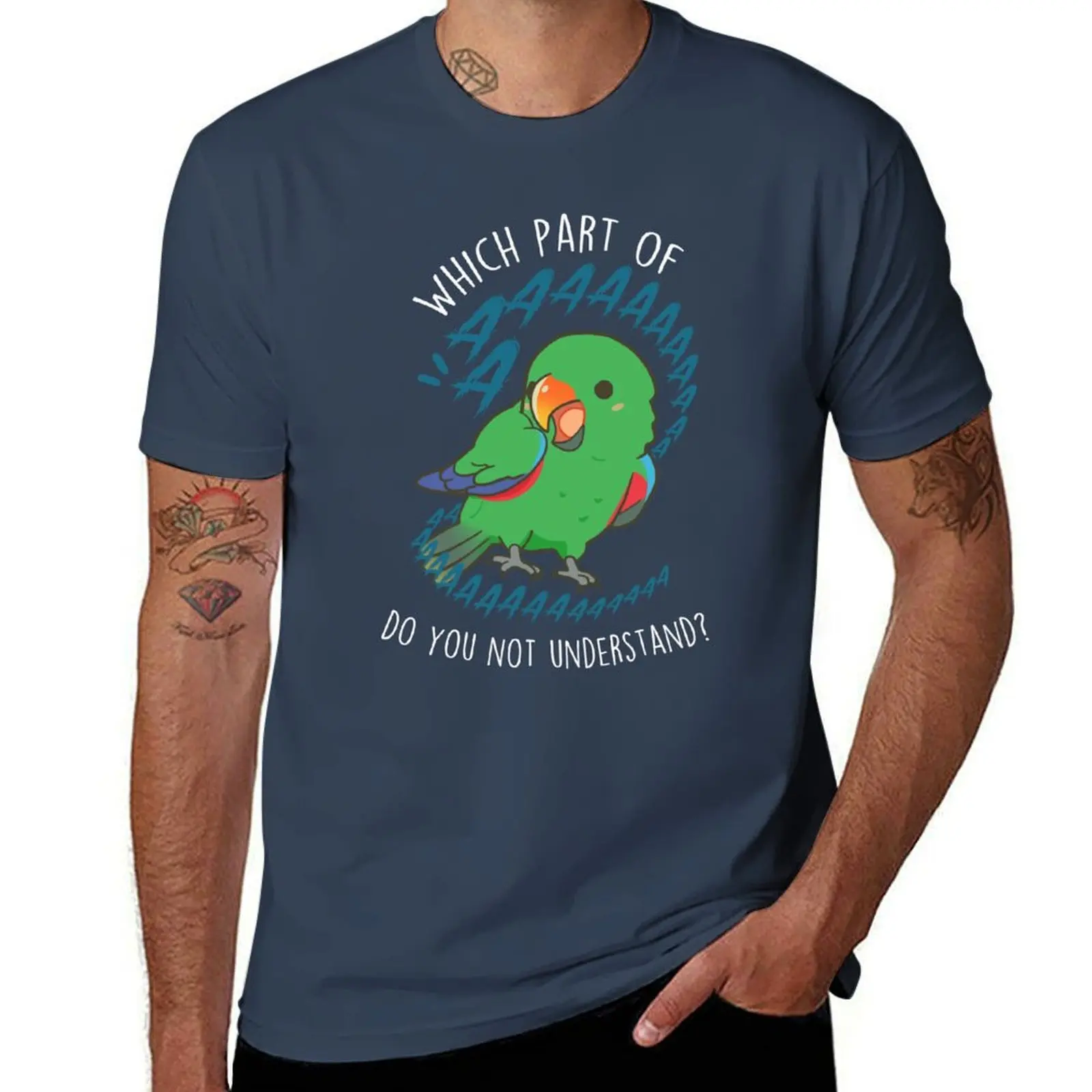 Male Eclectus Parrot Aaaa T-Shirt Simple Graphic Design T-Shirt
