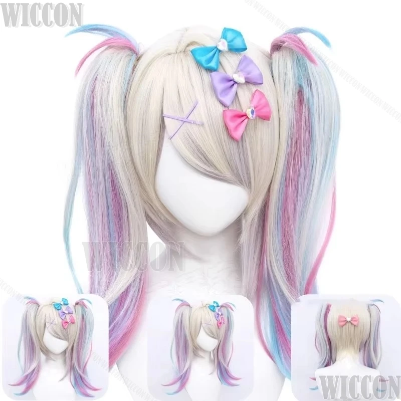 NEEDY GIRL OVERDOSE KAngel Cosplay Wig Angel-chan Hair Heat Resistant Synthetic Hair Costume Dress Girl Clothing Customized