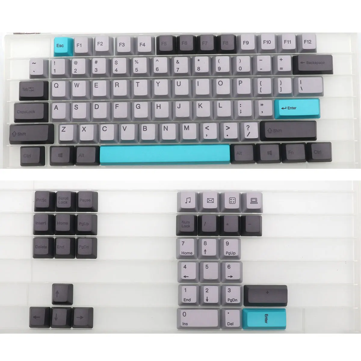 

108-клавишные ночные колпачки для клавиш Cherry Profile PBT Dye-Sub Keycap для игровой механической клавиатуры Mx Switch