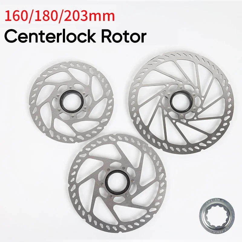 Centerlock Bike Rotors 160MM 180MM 203MM MTB Brake Disc Rotor Durable Mountain Road Cycling Brake Disks MTB Bike Hydraulic Part