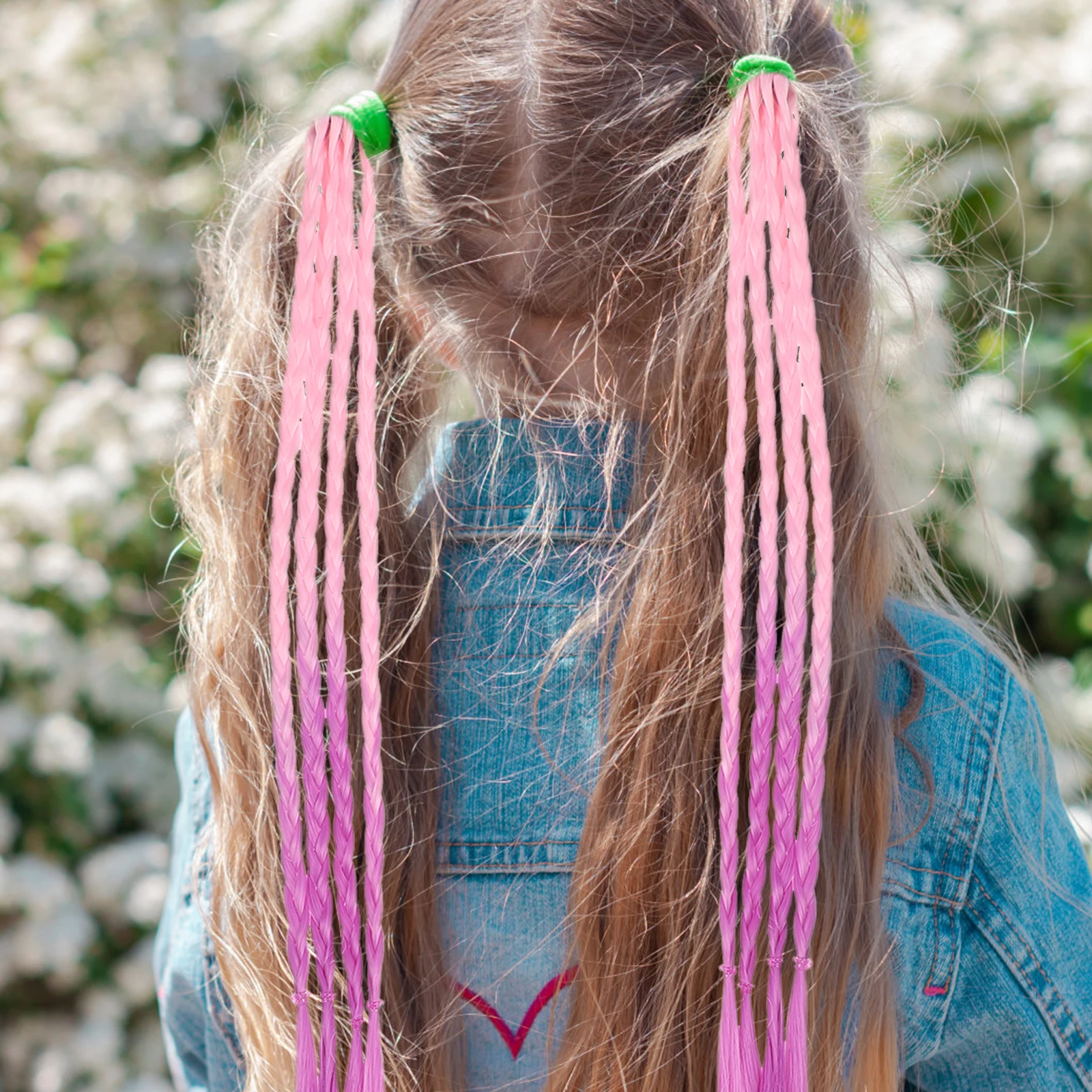 

6 шт., разноцветные косы, плетеные резинки для волос, держатели для хвоста, натуральные, долговечные, удобные, вечерние, свадебный подарок для девочек