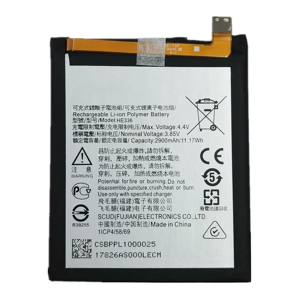 HE336 Original Phone Battery For Nokia 3.1 / 5.1 Plus / 5 / 5 Dual TA-1081 TA 1076 1075 1074 1070 1063 1061 1053 1057 1024 1044