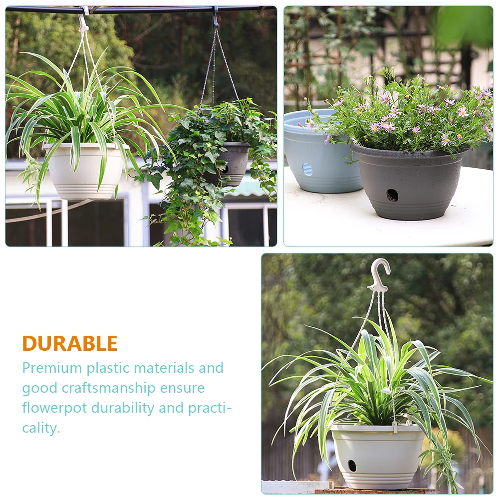 3Pcs Decorative Hanging Baskets for Plants Indoor Outdoor Garden Decor Hanging Baskets,hanging Planter Balcony Flower Pot