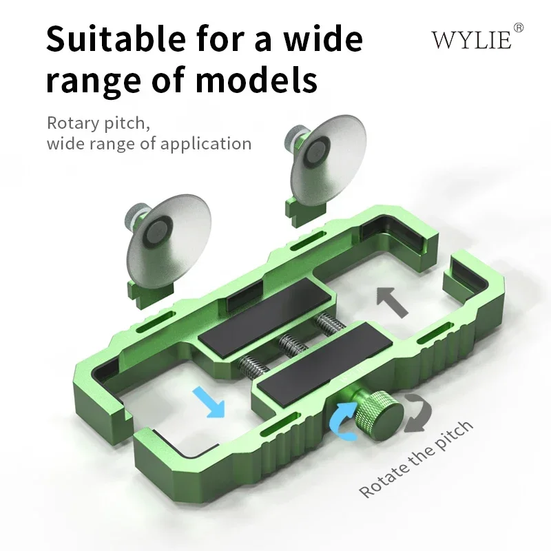 WYLIE Giant Stability Support Screen Side-mounted Clamping Fixture With Strong Fixed Suction Cup For iPhone Repair Tools