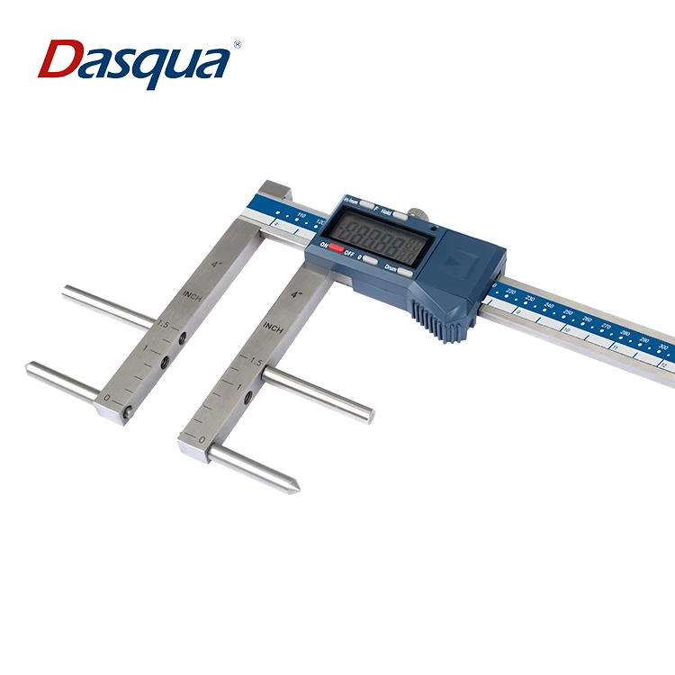 Dasqua Solid Stainless Steel 100-500mm Easy Out&Inside Digital Caliper for Brake Drum Measurement