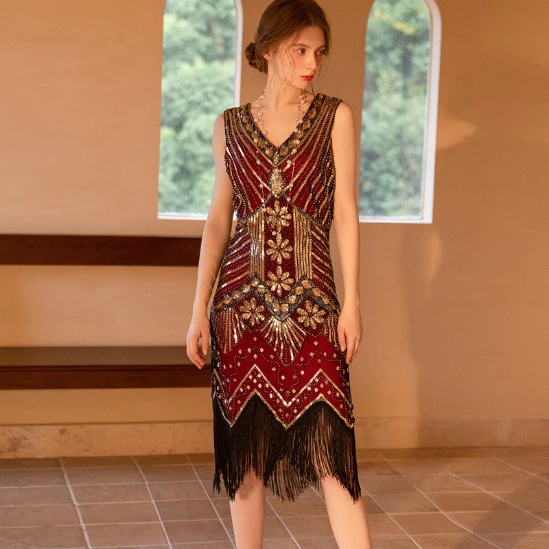 빈티지 세련된 레이스 레이스 스트랩 볼 가운 불규칙한 v 넥 라인이있는 민소매 파티 드레스 새로운 하이 웨이스트 스키니 미드 드레스