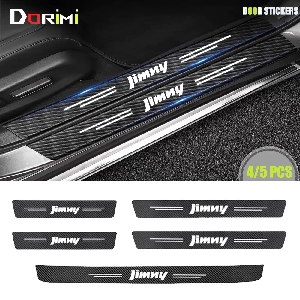 

Car Door Sill Carbon Fiber Car Sticker Protector Strip Waterproof Protect Film for Suzuki Jimny Car Accessorie Sill Stickers