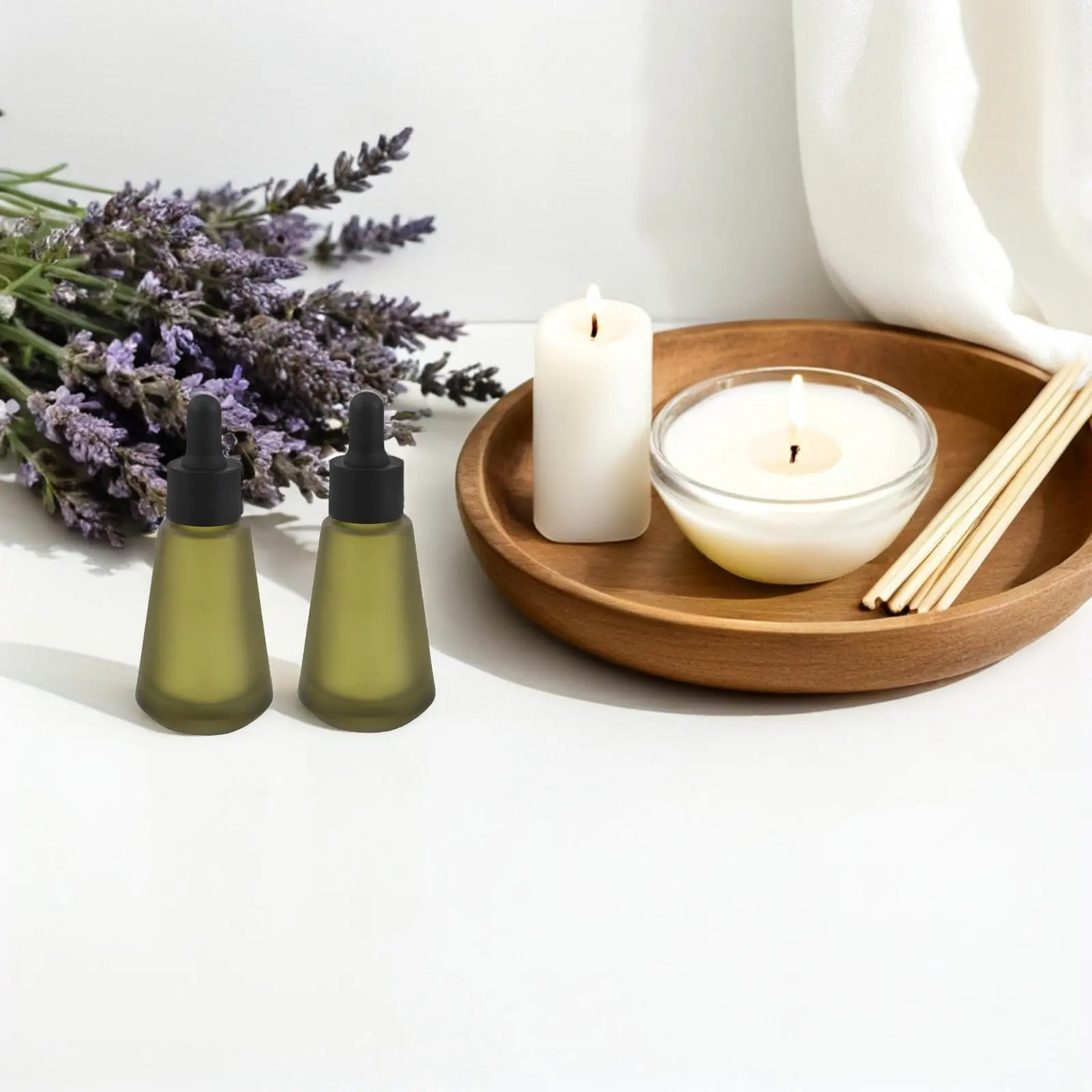 

8 шт., 30 мл, зеленые стеклянные бутылки с пипеткой для эфирных масел, многоразовые, для ароматерапии, для путешествий, для ухода за кожей, дозаторы для жидкостей