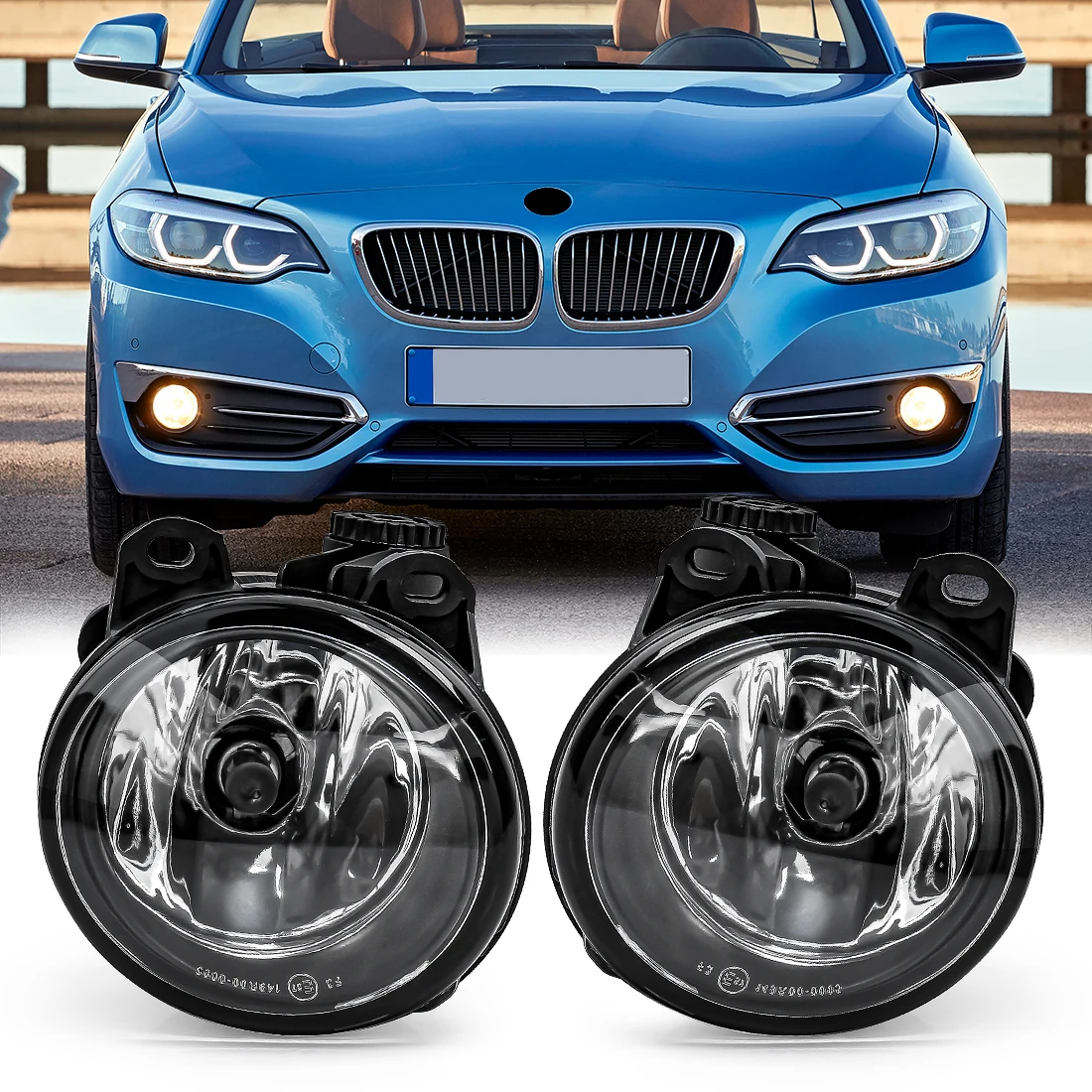 63177839865 63177839866 Para BMW E92 E93 F07 F10 F22 F23 M3 M5 2 3 5 Series luces antiniebla lámpara de día Led halógeno a prueba de agua