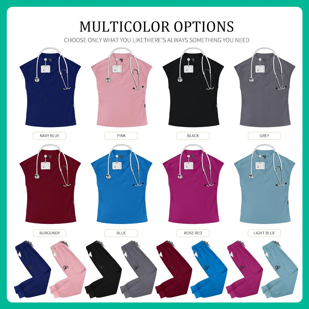 Uniformes de soins infirmiers pour médecins d'hôpital, uniforme de gommage élastique pour clinique dentaire, vêtements de travail pour femmes, combinaison chirurgicale respirante