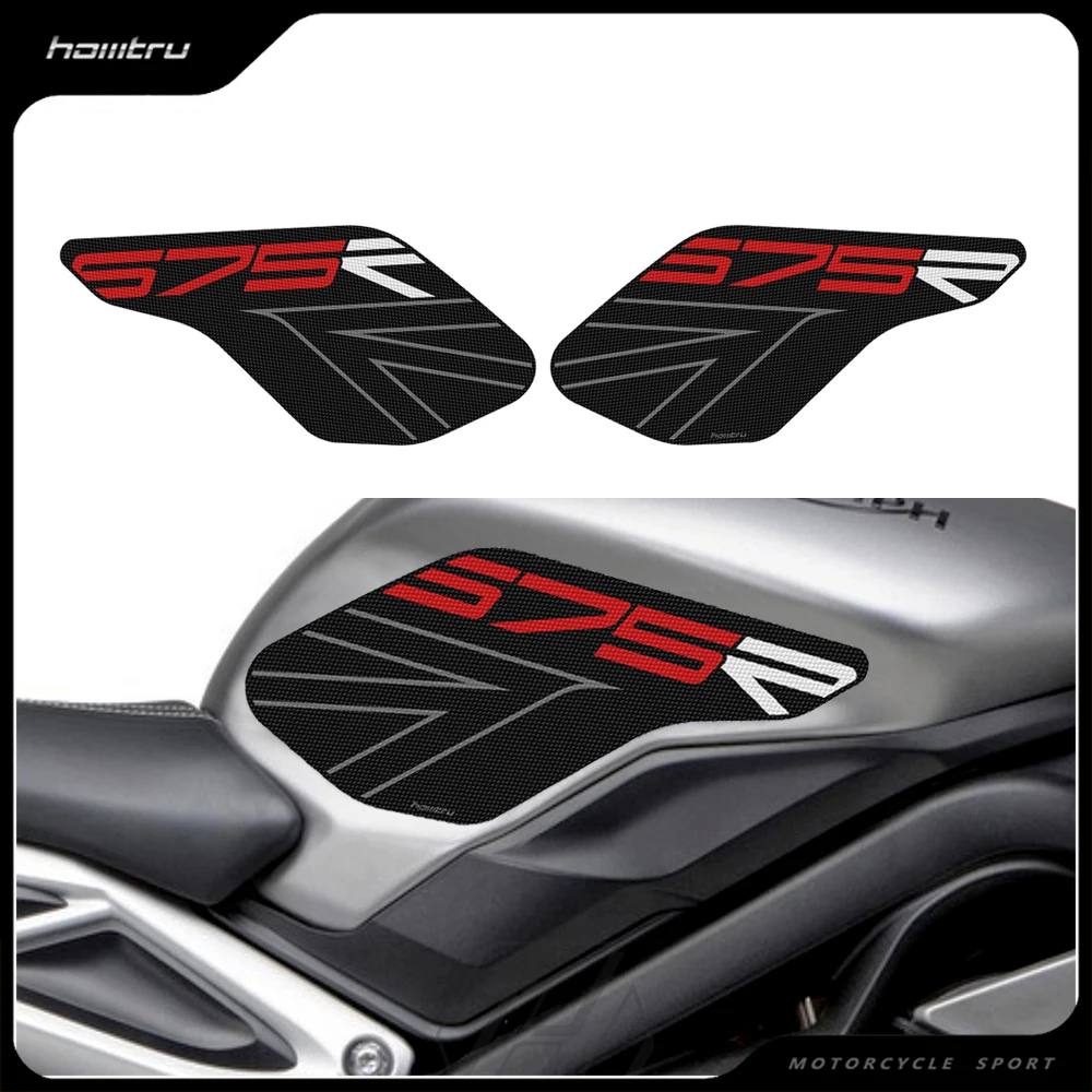 Motorcycle Accessorie Side Tank Pad Protection Knee Grip Mat for Triumph Daytona 675 R 2013-2016