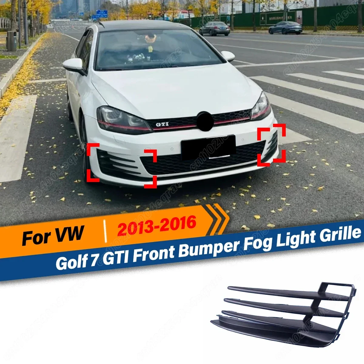 

Для VW Golf 7 GTI 2013 2014 2015 2016 Передний бампер Противотуманная фара Решетка Противотуманная фара Открытая вентиляционная решетка Впускная крышка Аксессуары Кузовные комплекты