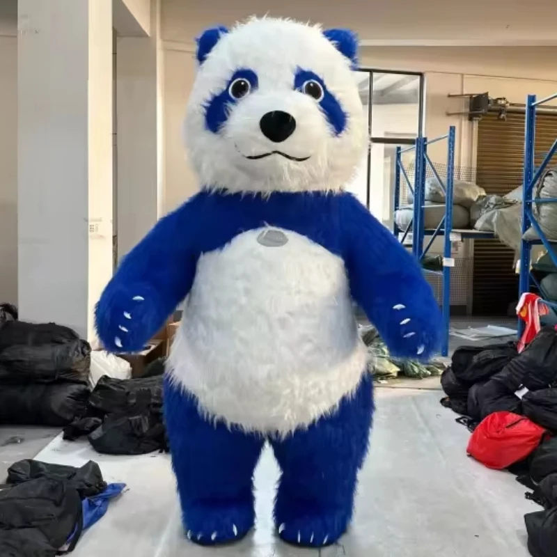 High Quality Brown Inflatable Green Mar tha Bear Mascot Costume 2m