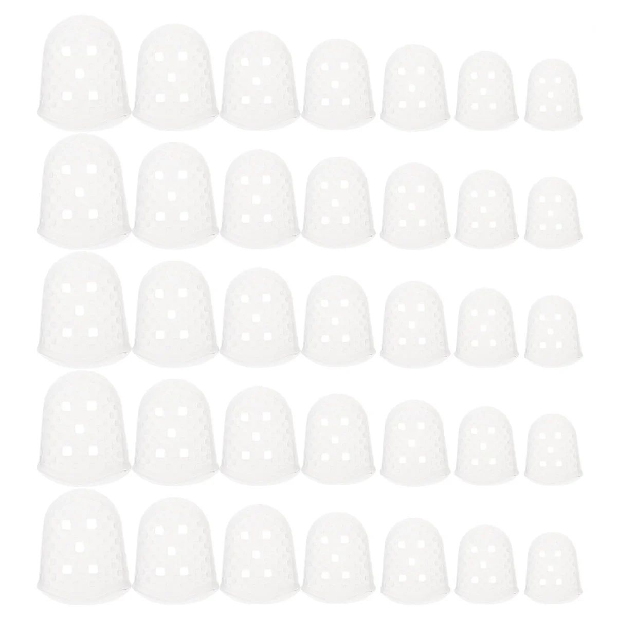 

35Pcs Guitar Fingertip Protectors Silicone Finger Guards for Ukulele Electric Guitar Sizes Xs Xxs S M L Breathable Finger Pain