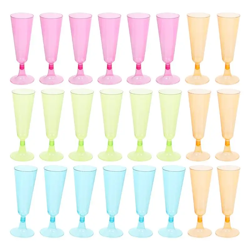 Glasses Cup Cocktail Plastic Cupswhiskey Goblet Glass Party Toasting Flutes Martini Mimosa Wedding Disposable