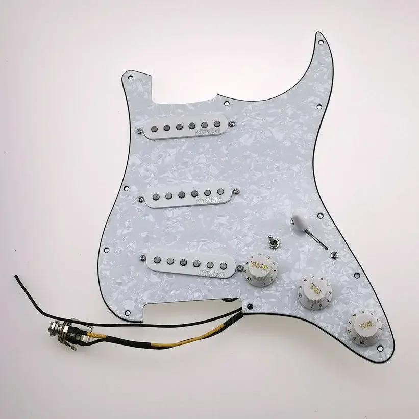 

SSS Fully Loaded Single Coil ST Pickguard 7-Way Type Alnico5 Pickup WVS 60's Professional Guitar Parts