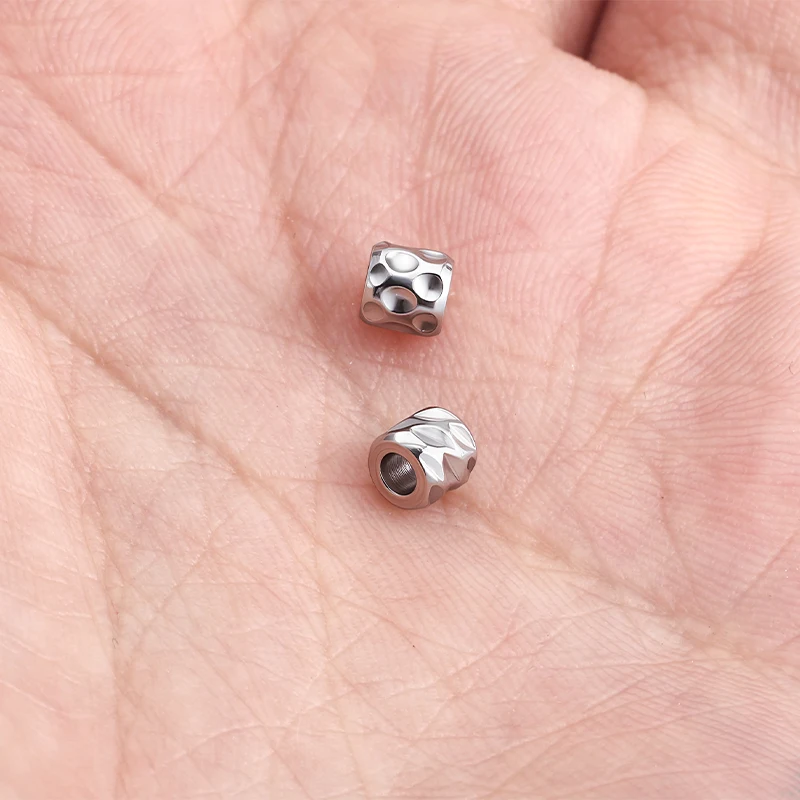 Stainless Steel Charms Unusual Beads Craft Jewelry Making Materials DIY Necklaces Bracelets for Women Accessories Wholesale