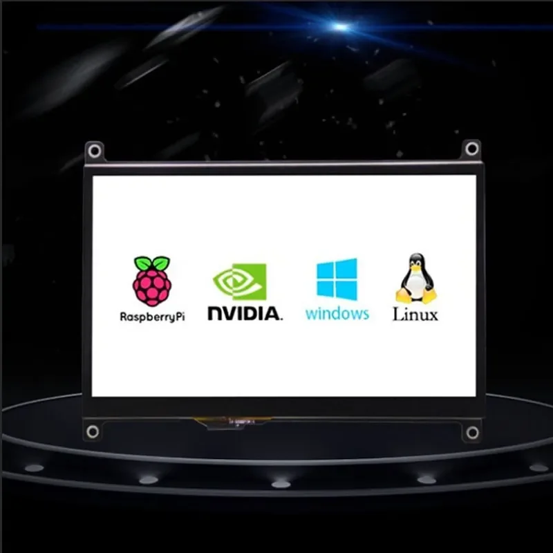 7 Inch IPS Touch Screen 1024x600 HDMI-compatible Monitor for Raspberry Pi 4B 3B  3B support Nvidia Jetson Nano PC Laptop