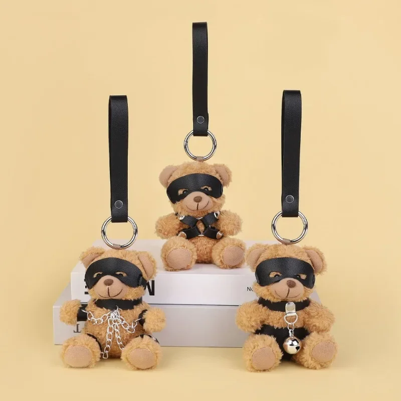 Kinky Fetish Plush Bear Bondage Gifts Valentines Gifts for Her or Him BDSM Lover Bear for Submissive Dominant Gift