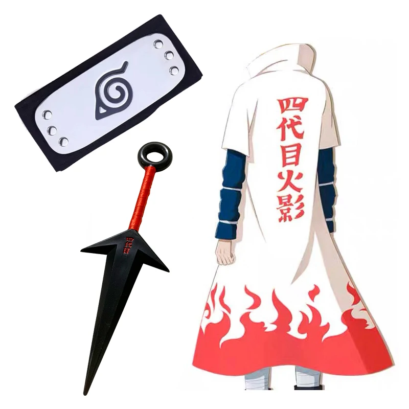 Anime Naruto Cosplay 4Th Uzumaki Naruto Costume adulte enfants Cape cadeaux d'halloween