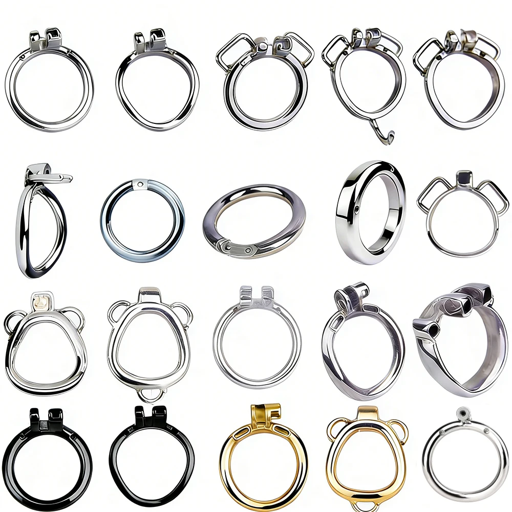 FRKO Stainless Steel Male Penis Rings Collection Chastity Cage Accessories Cockrings Anti-Cheating BDSM Adut Product Sex Toy Men
