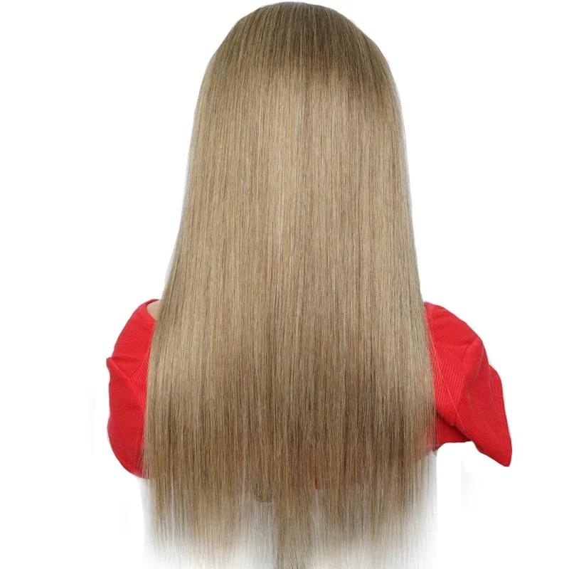 # 8 الرماد شقراء طويلة شعر مستعار مستقيم جزء مجاني الدانتيل إغلاق الجبهة شعر مستعار ريمي خصلات الشعر المستعار الإنسان للنساء الدانتيل الشفاف 200% الكثافة #3