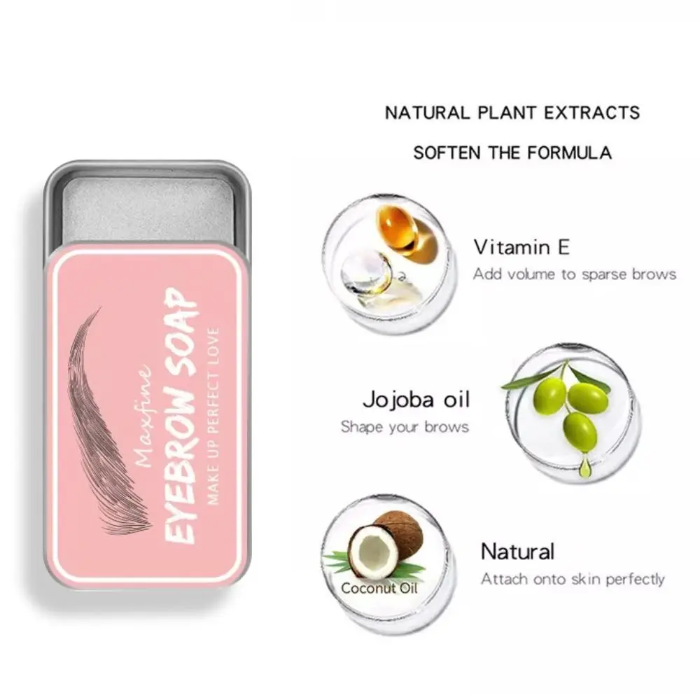 Eyebrow Styling Gel 3D Eyebrow Styling Cream Quick-drying Makeup Eyebrow Sculpt Soap Transparent Natural Eyebrow Soap Kit Face