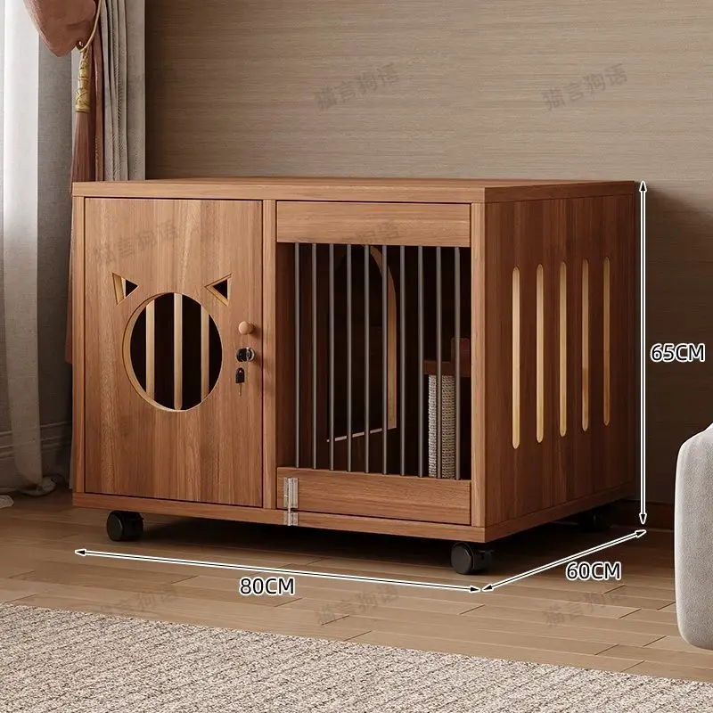 Household Indoor Solid Wood Display  Cabinet  House Nest Breeding  House  Villa