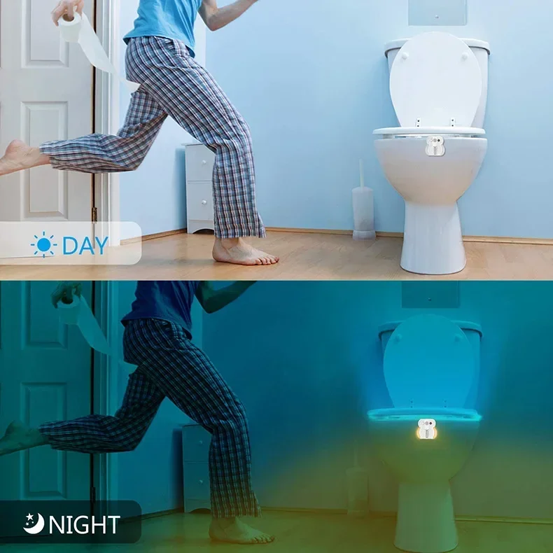 Xiaomi Toilet Bowl retroilluminazione luce notturna RGB con sensore di movimento 8 / 16 colori retroilluminazione alimentata a batteria per la