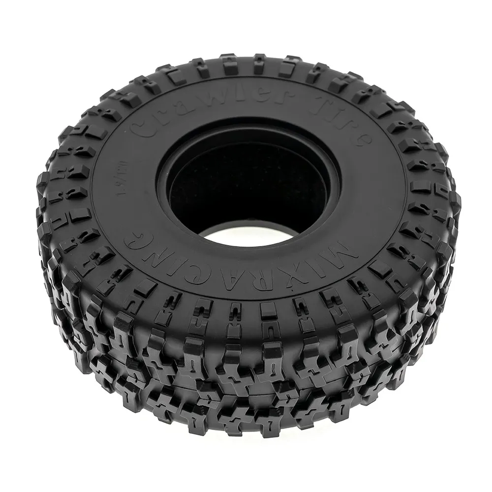 4pcs 1.9 Inch Rubber Tyre 116*45mm For 1/10 Rc Crawler Car Traxxas Trx4 Axial Scx10 Wraith Scx10 Yikong Rgt Wrangler 1.9 Wheel