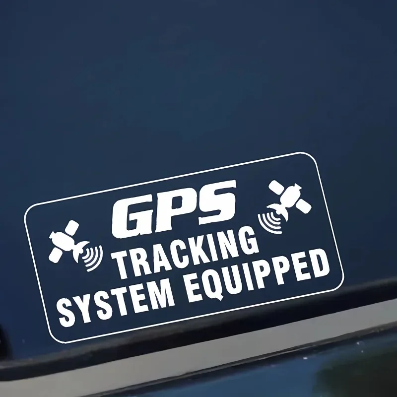GPS Tracking System Equipped Vinyl Sticker Waterproof Decal Car Motorcycle Truck Helmet Laptop Scratch Cover Exterior Styling De