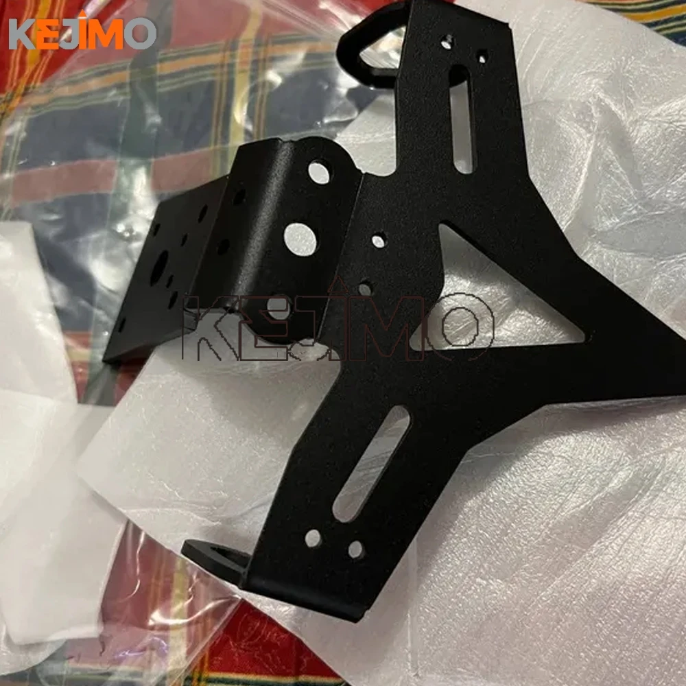 Motorcycle License Plate Holder Tail Tidy LED Light Fender Eliminator For Yamaha MT-07 MT07 2013~2019 2020 2021 2022 2023 2024