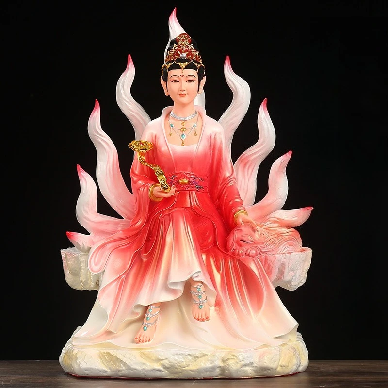 

Cz nine empresses resin statue qingqiu empress true body home worship nine gentlemen