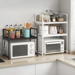 Multifunctional kitchen microwave oven rack oven rack double kitchen seasoning rack