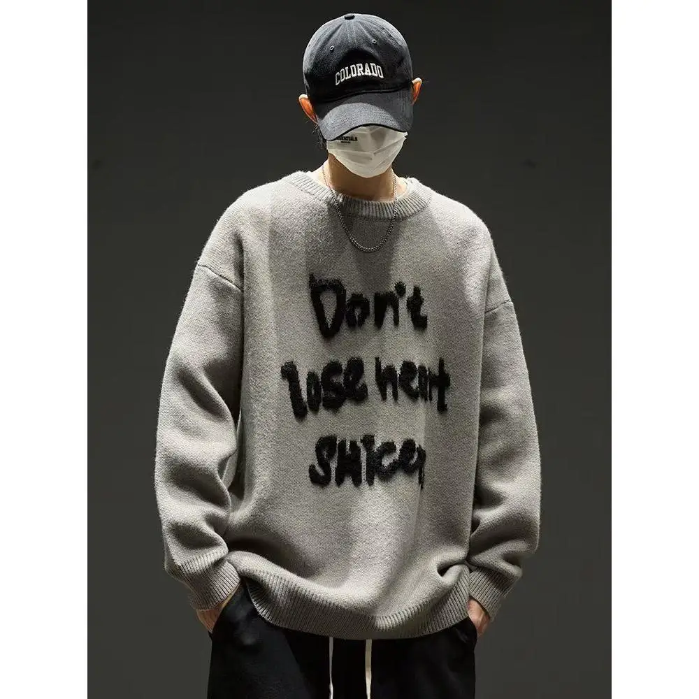 

Sli мужской круглый вязаный свитер, облегающий базовый слой, модное осенне-зимнее новое поступление, молодежное полиэфирное волокно