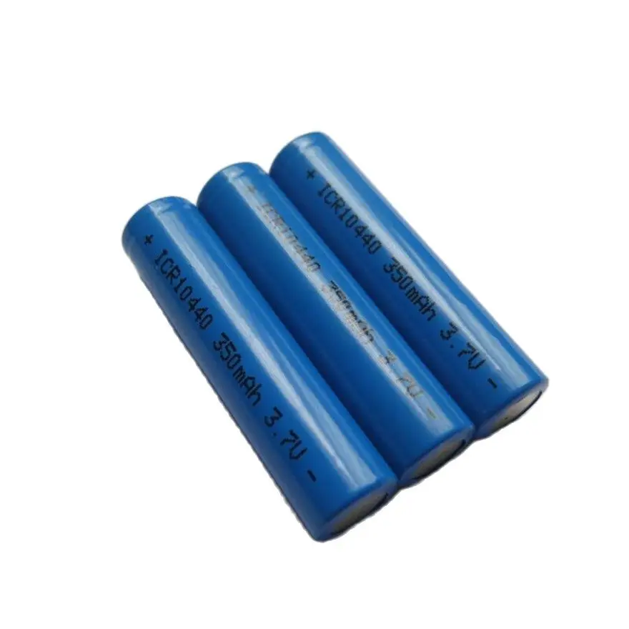 10pcs/lot High quality 3.7v 10440 lithium battery hand suitable for flashlight 350MAH AAA rechargeable battery