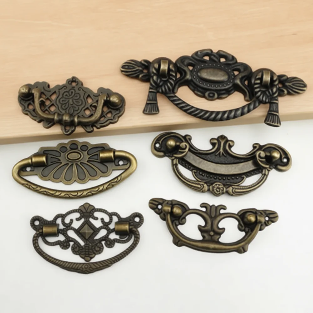 Antique Style Cabinet Knob Zinc Alloy Butterfly Handle Artistic Door Pull For Kitchen Cupboard Drawer Furniture Decor