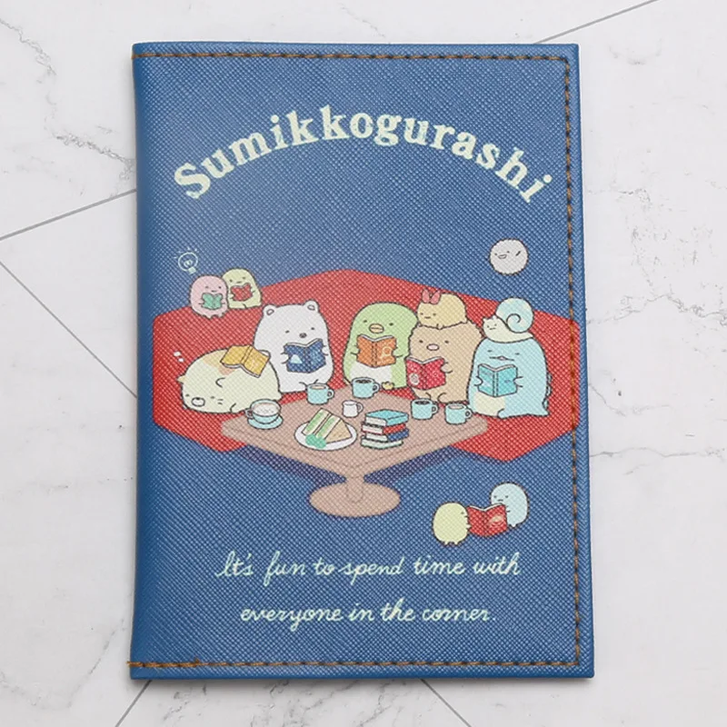 Cartoon Sumikko Gurashi Travel Passport Holder PU Leather Disney Travel Passport Cover Case High Quality Card ID Holders