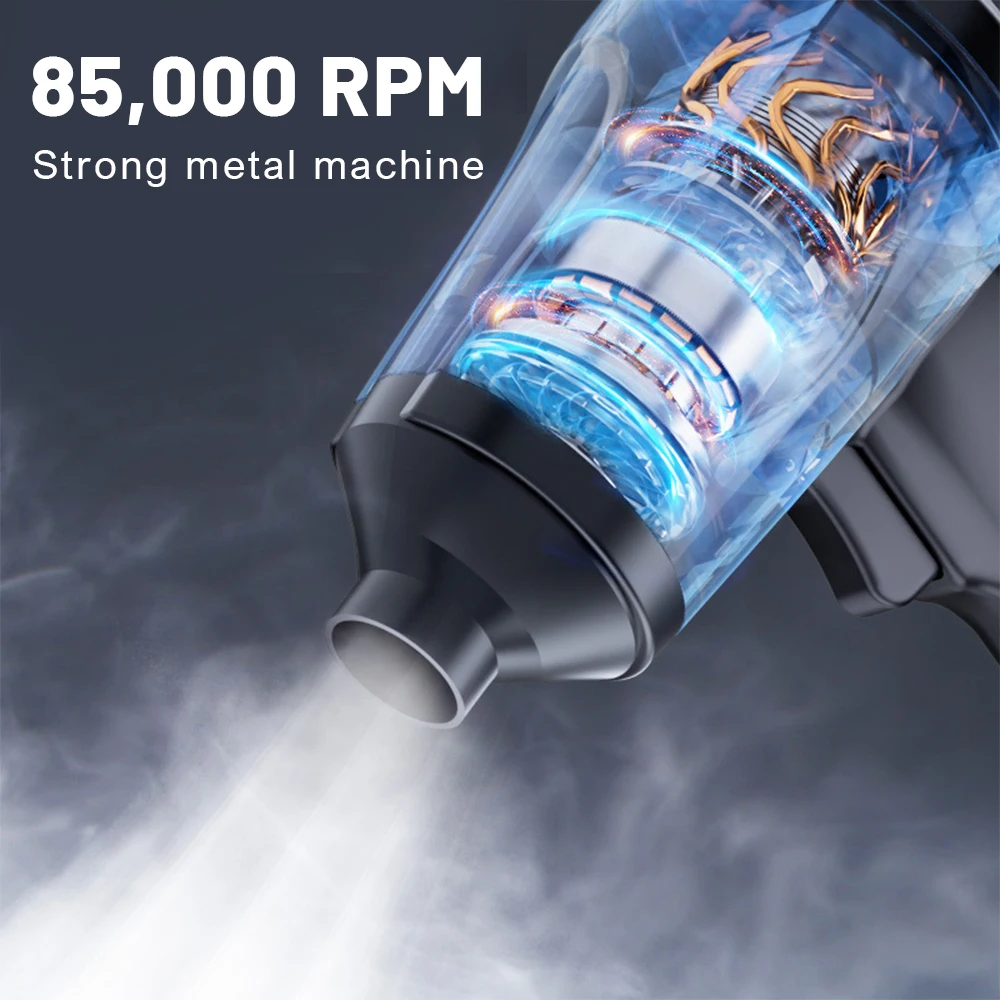 Wireless Air Compressor 3 Speed Adjustable High Speed Air Gun Vacuum Cleaner Metal Motor Turbo Jet Fan Machine Box Dust Clearing