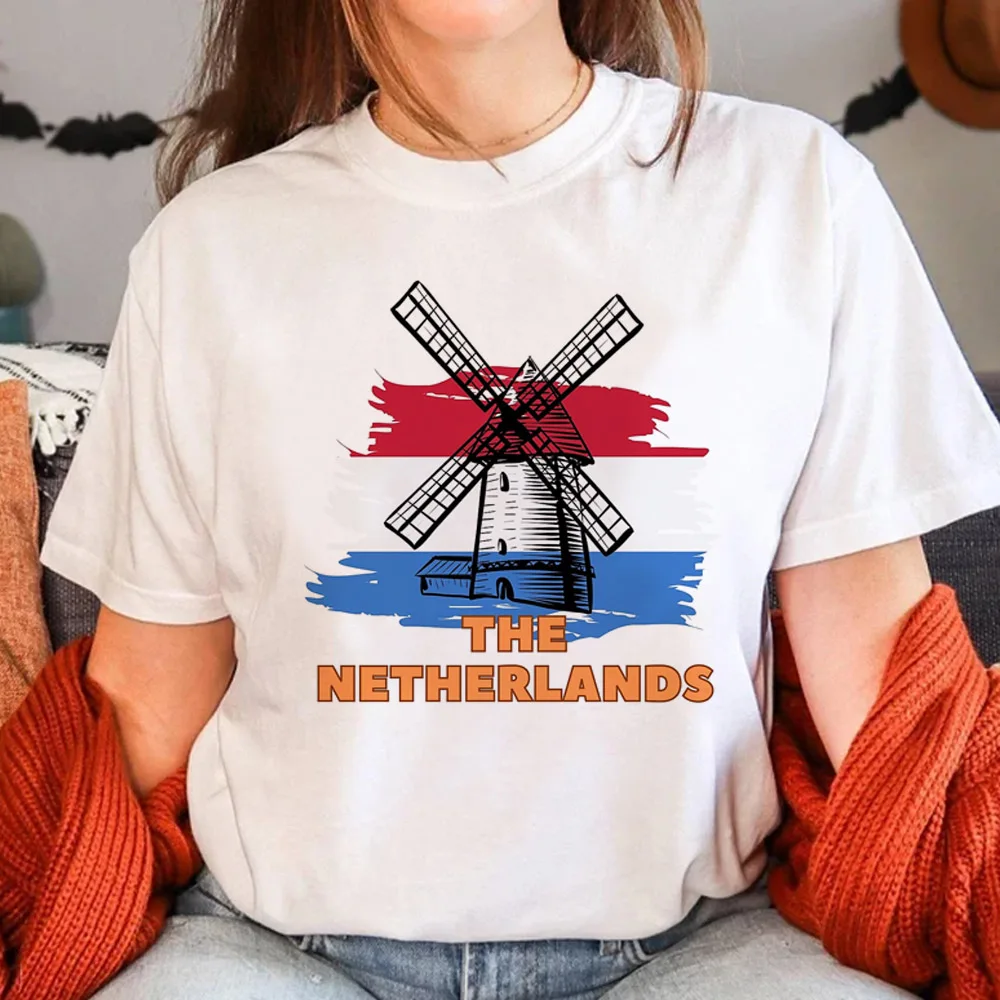 the Netherlands t shirt women funny manga graphic Tee female graphic designer y2k clothes