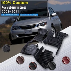 Car Floor Mats For Subaru Impreza Anesis B3 Inpuressa GE GV GH GR 2008~2011 Anti-dirty Car Matts Floor Tray Muds Car Accessories