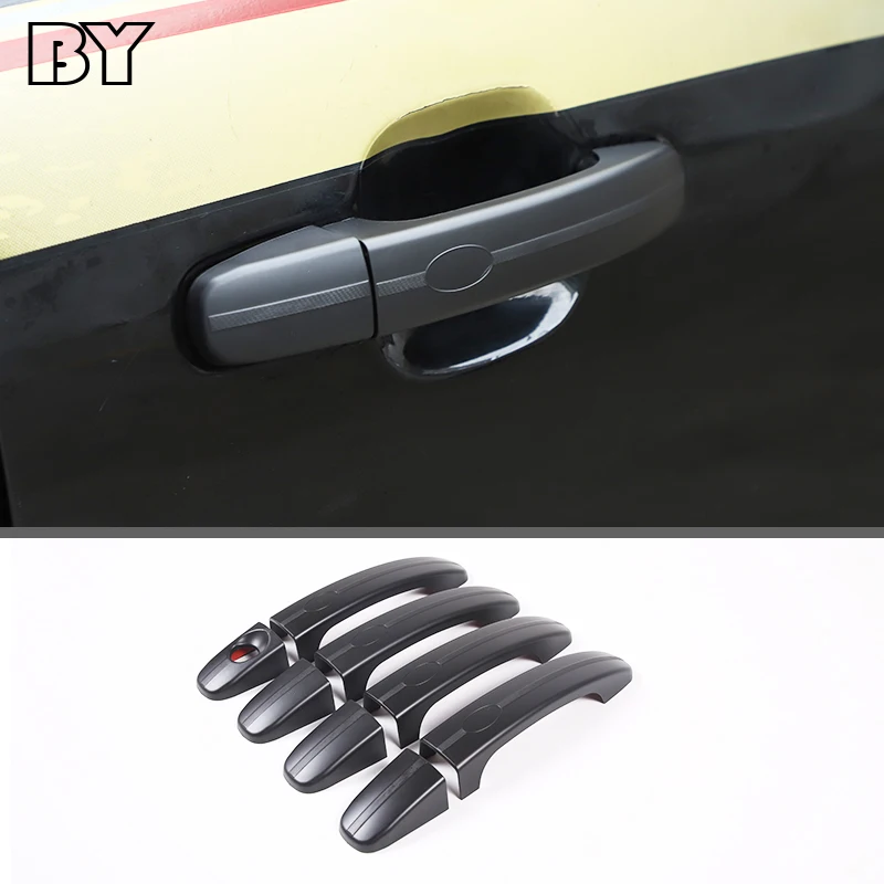 Car Exterior Door Handle Cover Decoration Trim For Ford Ranger T6 T7 2012-2018 ABS Black Auto Accessories