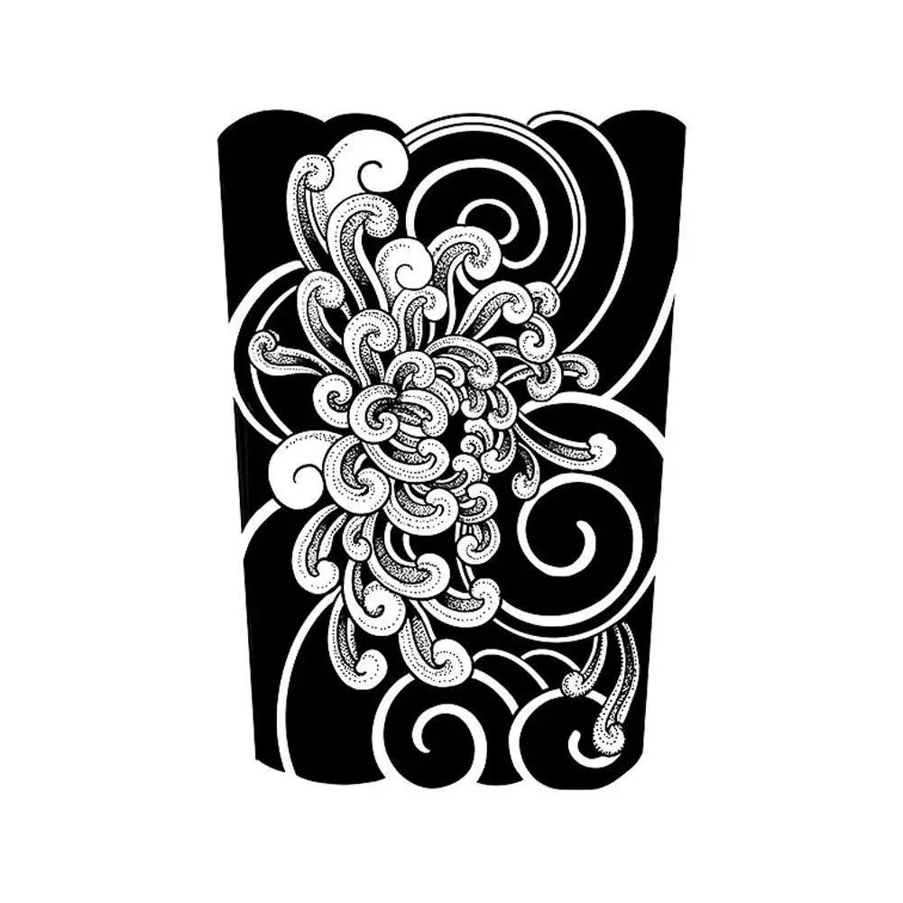 Flower Arm Temporary Tattoo Sticker, Waterproof Magic Tattoo, Lasts To 15 Days Fake Tattoo, Semi Permanent Tattoo