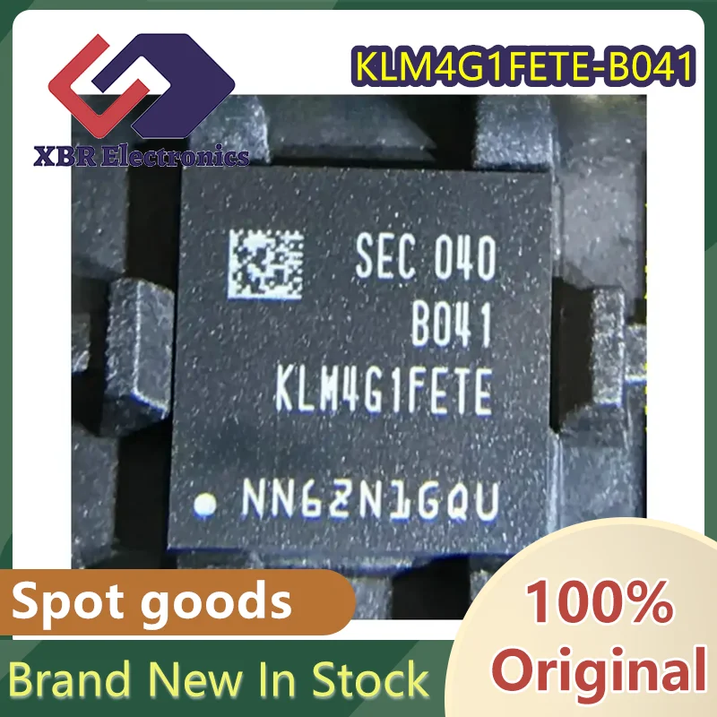 (2/10 Pieces) KLM4G1FETE-B041 4GB EMMC 5.1 153MHz Original Memory Chip for Electronics - Brand New in Stock Fast Shipping