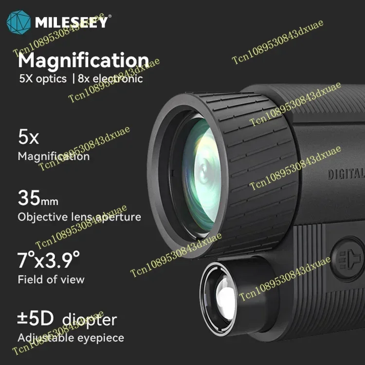 Hot-selling Mileseey Infrared Hunting Night Vision Professional Monocular Digital Night Vision For Outdoor Hunting