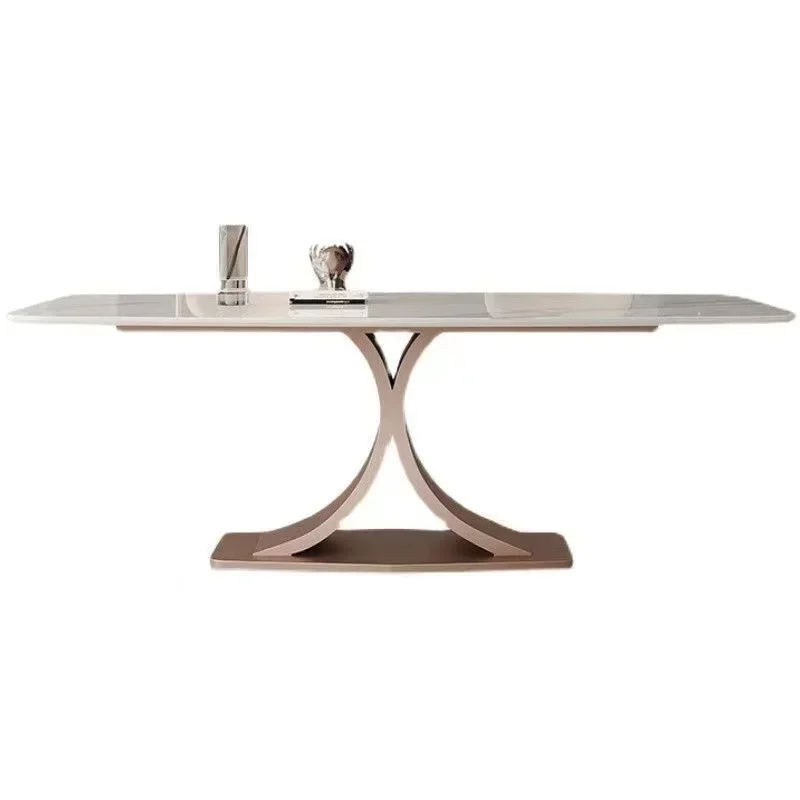 Italian light luxury rock slab table feet, home study, living room table bracket, office bar