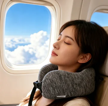 Memory foam portable ergonomic cervical support Exquisite Structure High Quality neck pillow