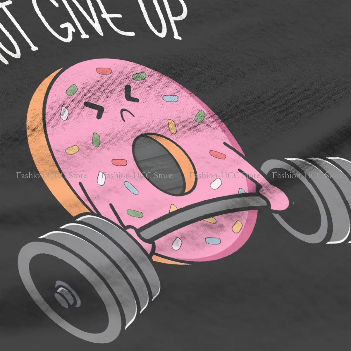 Crossfit Polyester TShirt for Women Cute Donut Weightlifting Humor Leisure Sweatshirts T Shirt Novelty