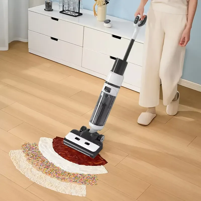 Household BLDC Motor Dry Hand-held Vacuum Cleaner with LED Touch Screen
