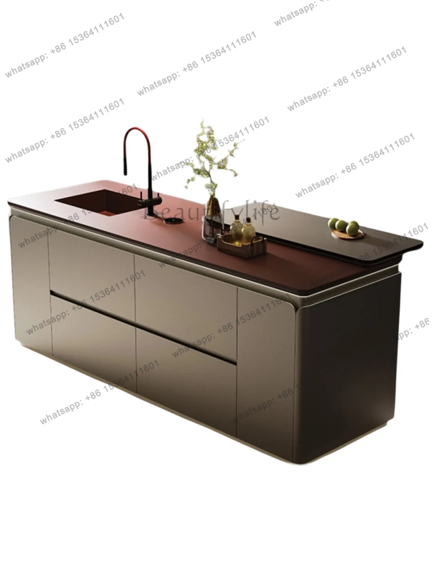 Italian light luxury Nakajima modern simple home restaurant bar partition